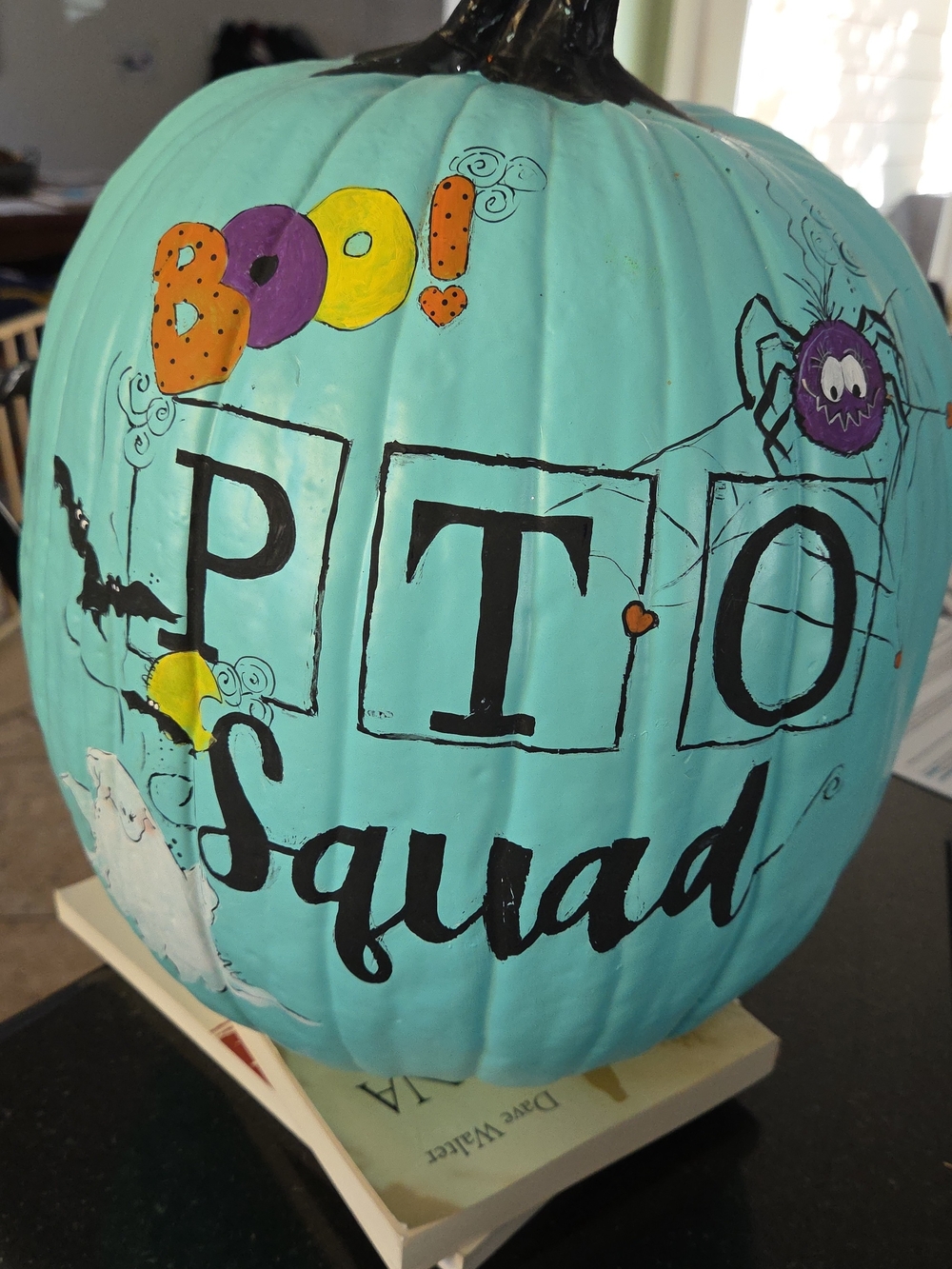 PTO Squad Decorative Pumpkin - Turquoise